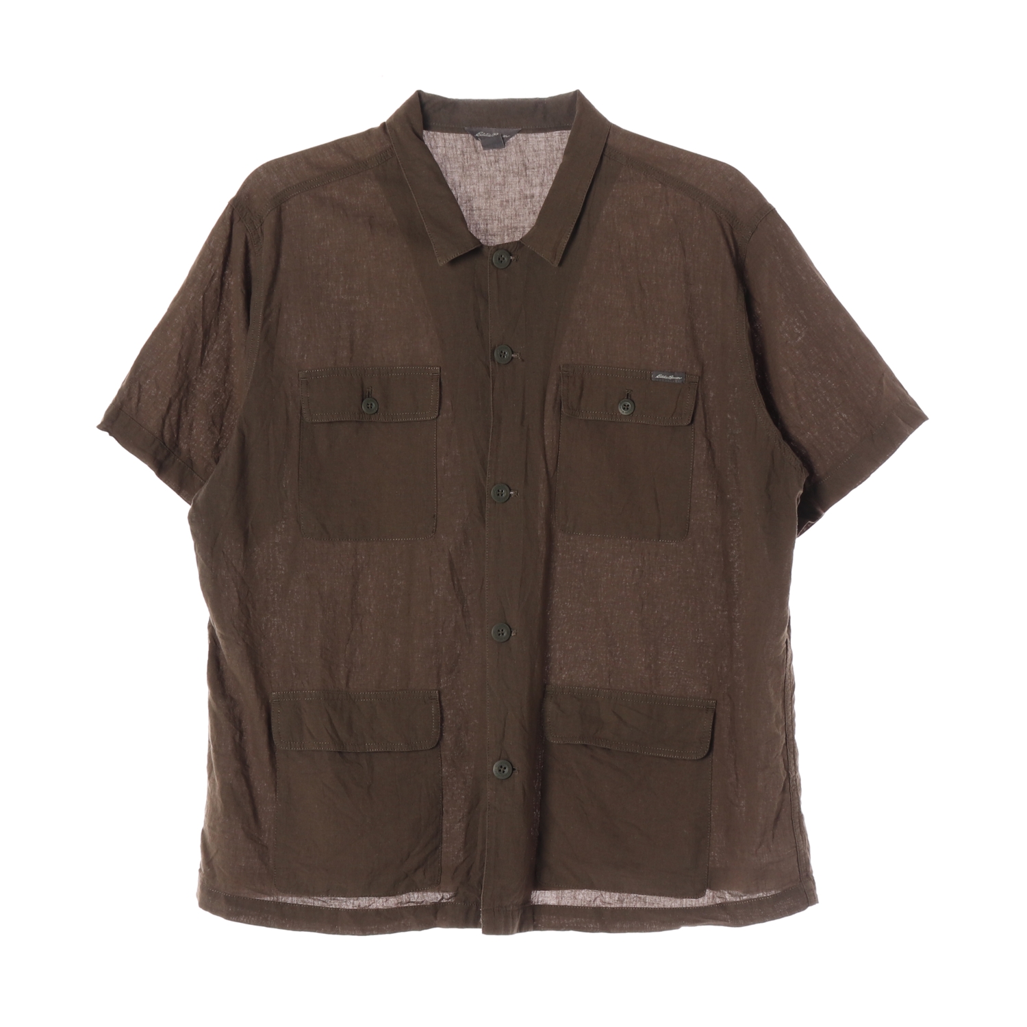 EDDIE BAUER 에디바우어 면 마 혼방 포켓 셔츠 MAN-XL