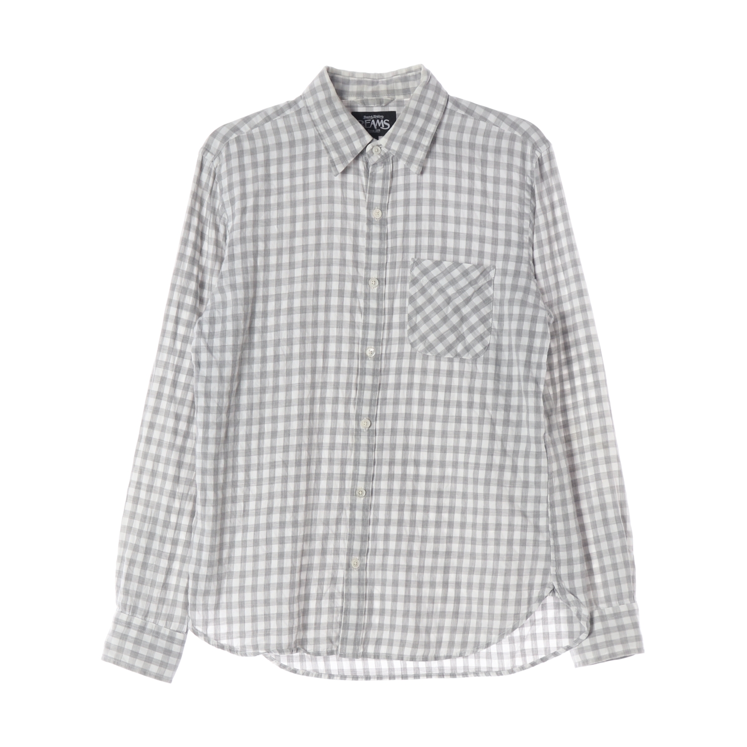 BEAMS 빔즈 체크 패턴 셔츠 MAN-M