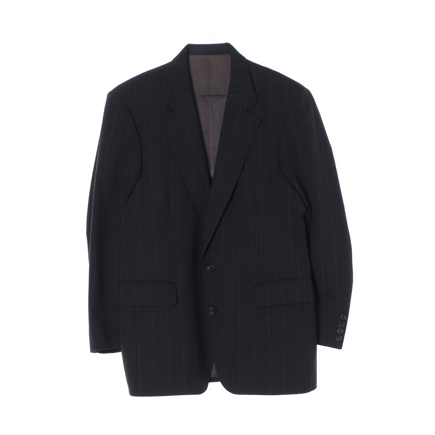 AQUASCUTUM 아쿠아스큐텀 블랙 스트라이프 테일러드 재킷 MAN-S