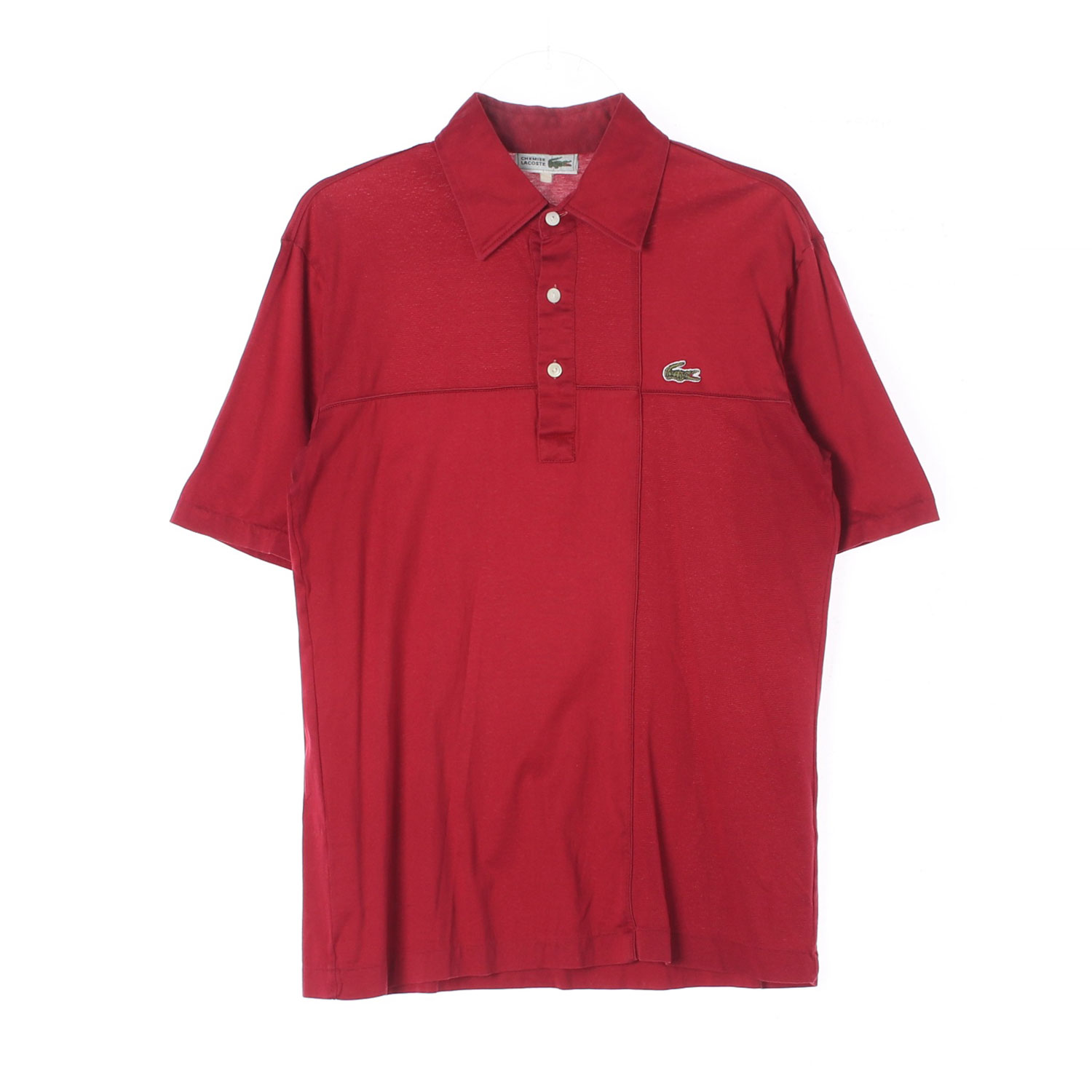 LACOSTE 라코스테 아카이브 스티치 레드 반팔 폴로셔츠 MAN-M
